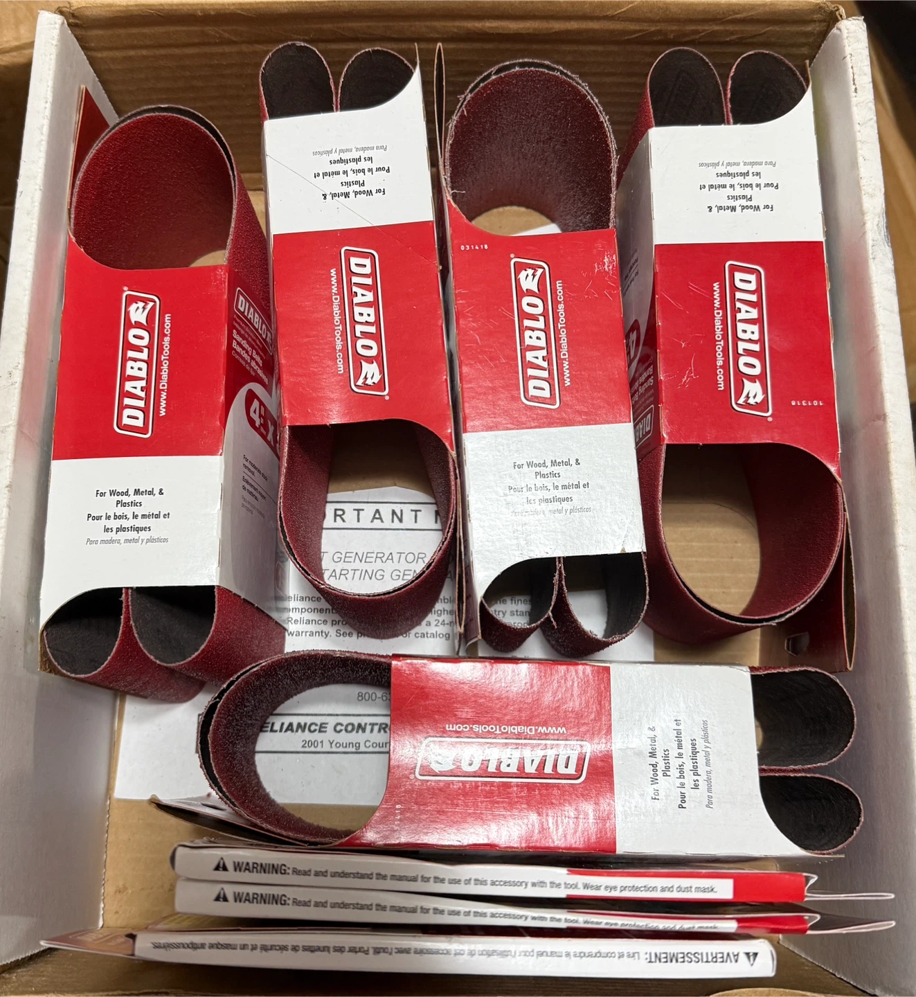 Diablo Sanding Belts - For Wood, Metal & Plastics