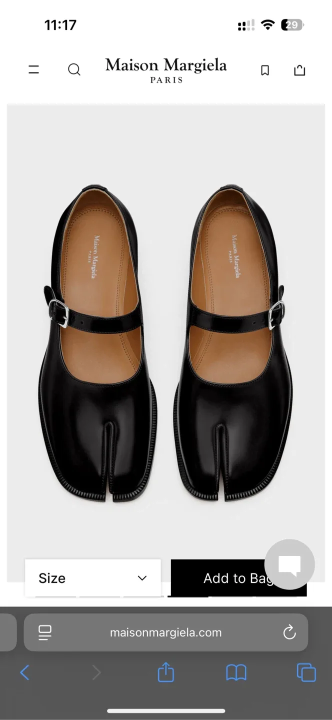 Maison Margiela Tabi Mary Janes - 6.5 size