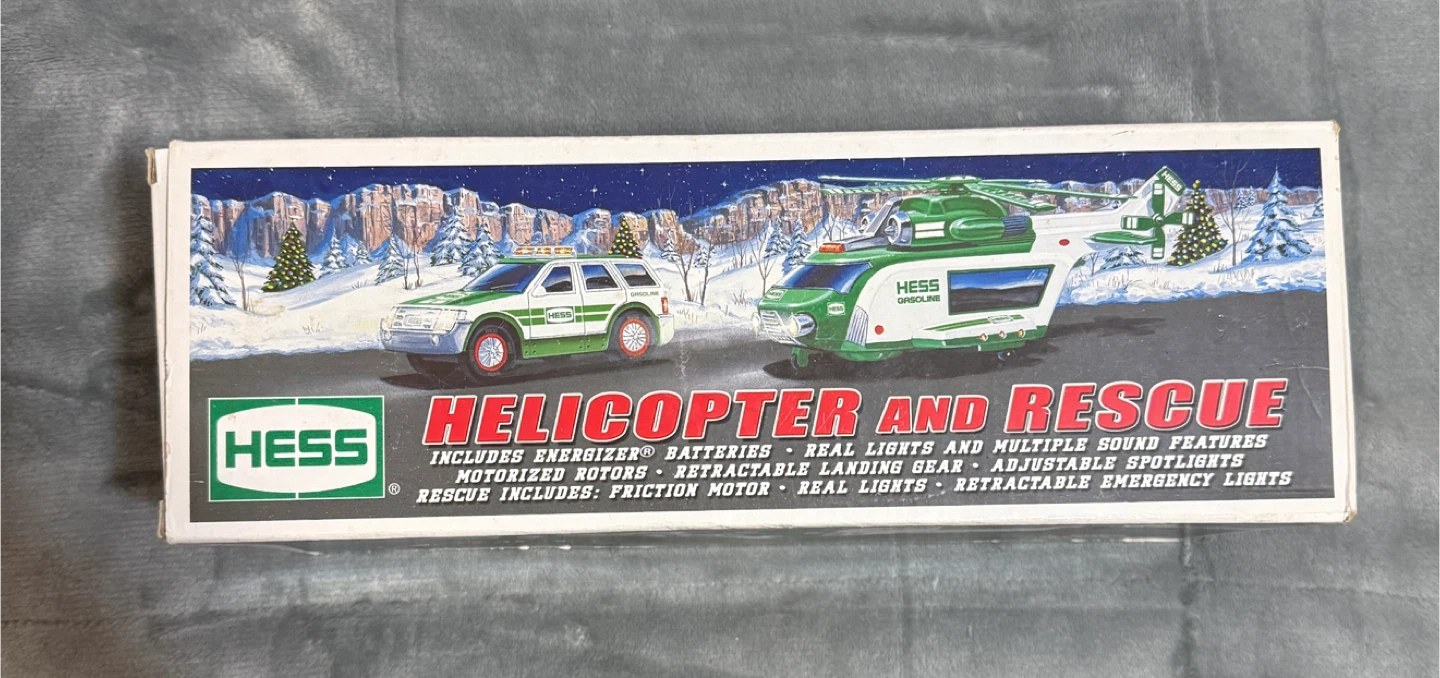 Hess Helicopter and Rescue Toy Set