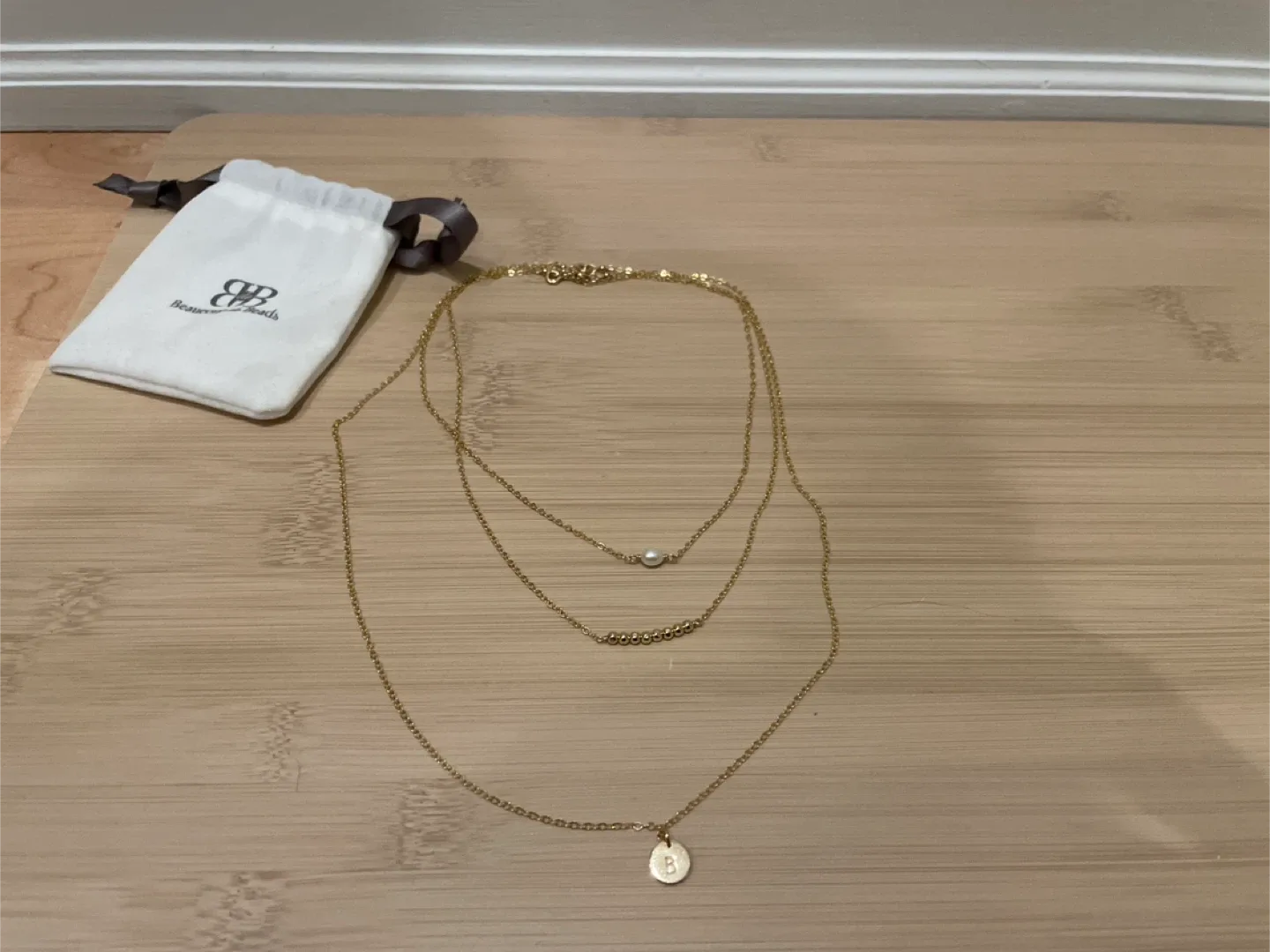 New Gold Layered Necklace