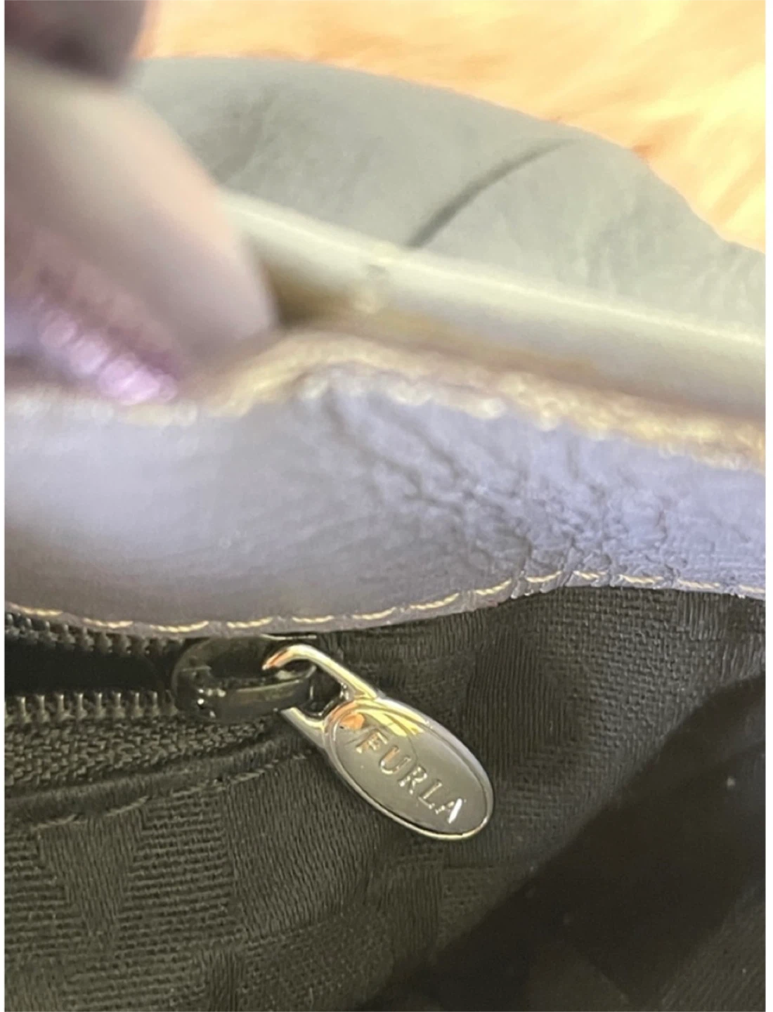 Furla Purple Leather  • Braided Handle Bag • Made in Italy - photo 4