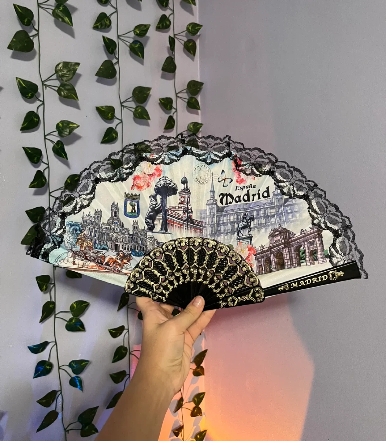 Madrid Souvenir Fan
