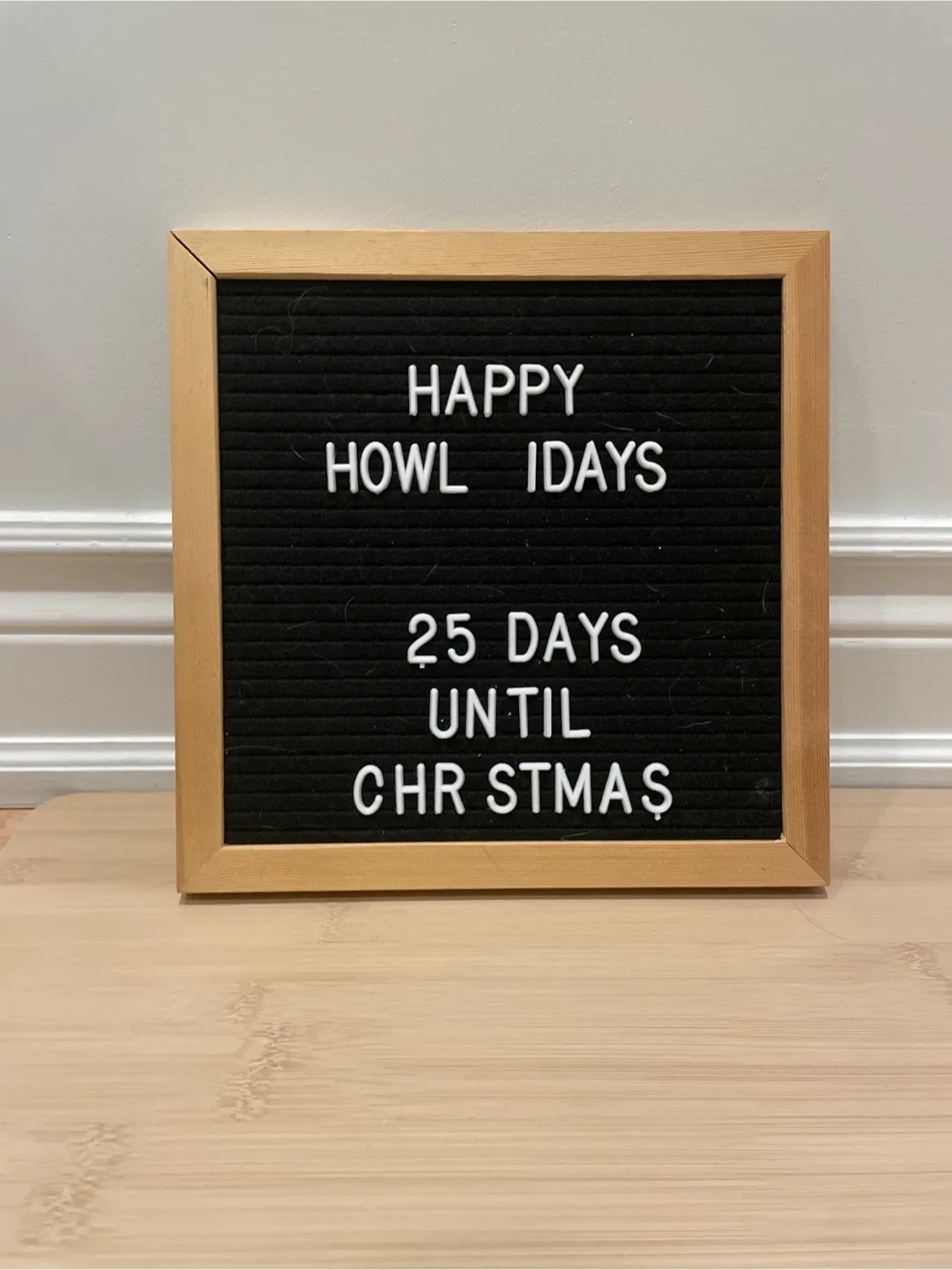 Letter Board with Wooden Frame
