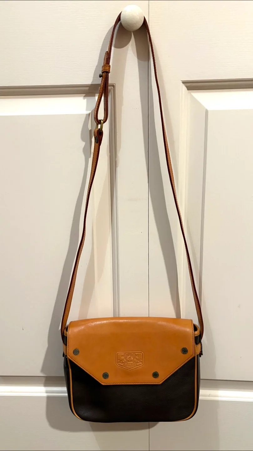 Carlo Rino Leather Shoulder Bag - Great Condition