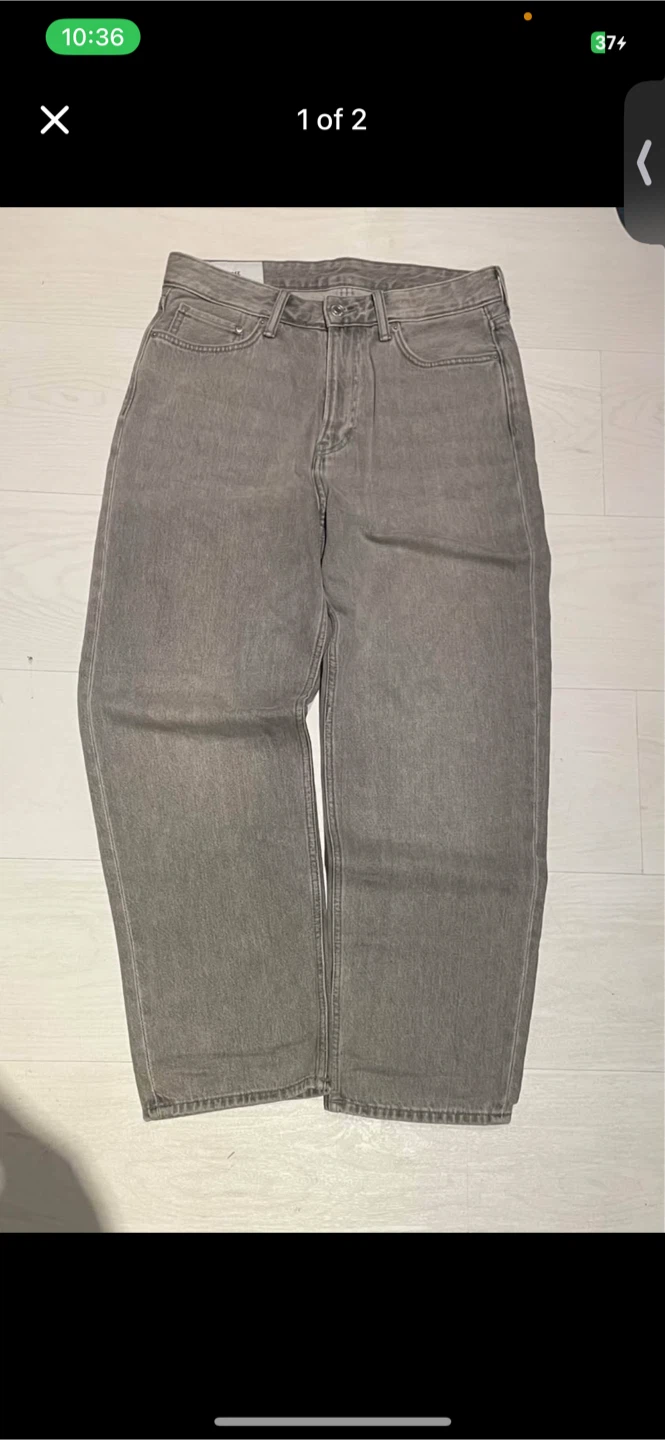H&M Grey Wide Leg Jeans