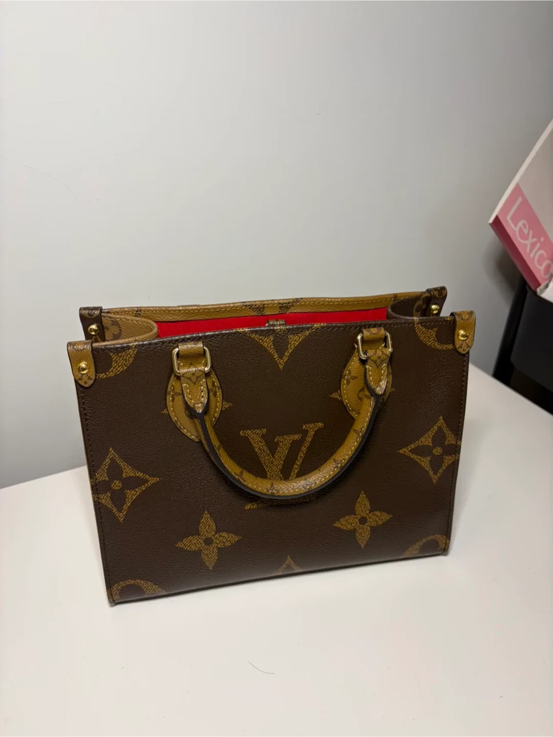 Louis Vuitton Brown Leather Handbag