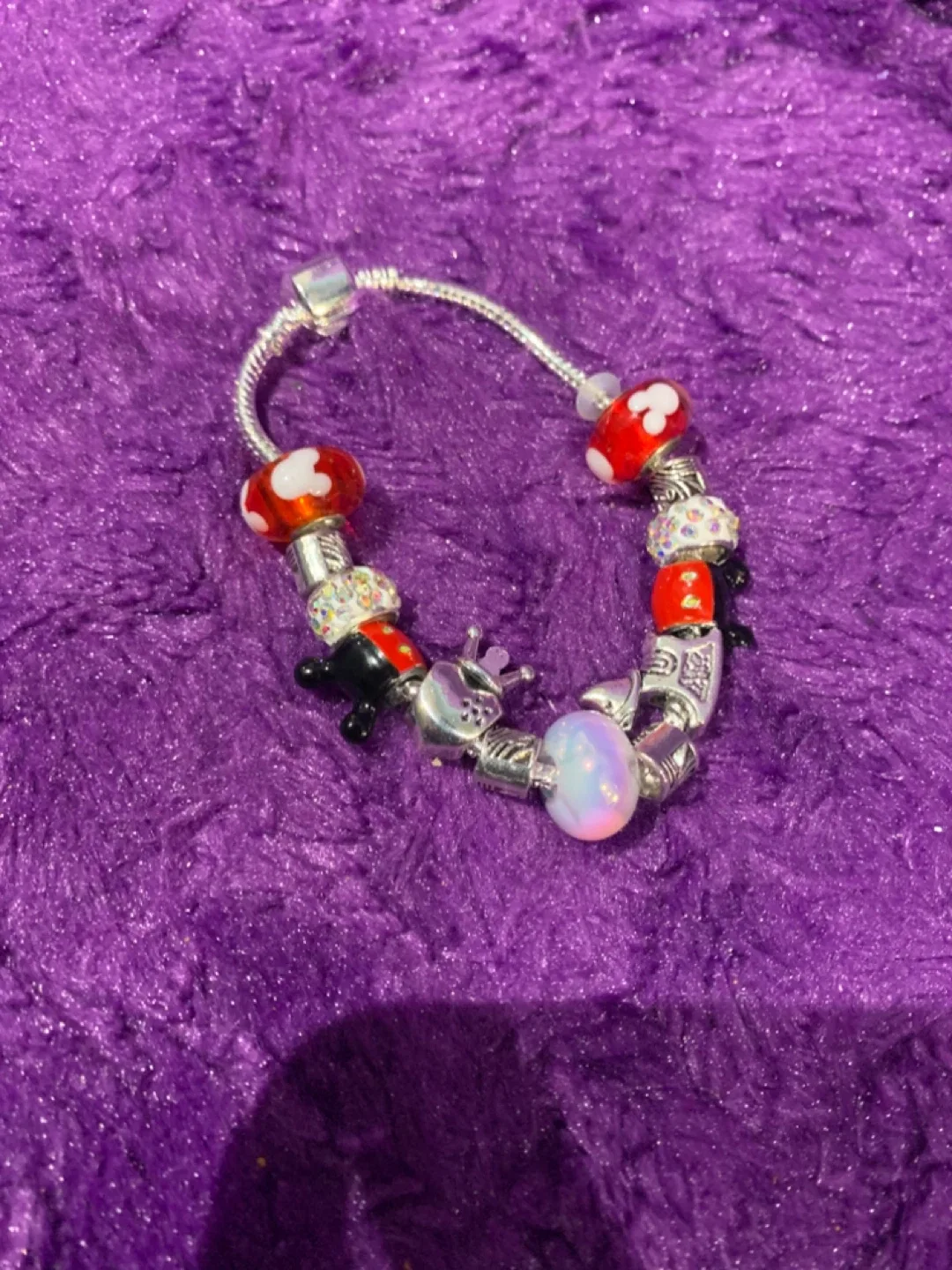 Disney Charm with S925 SilverBracelet