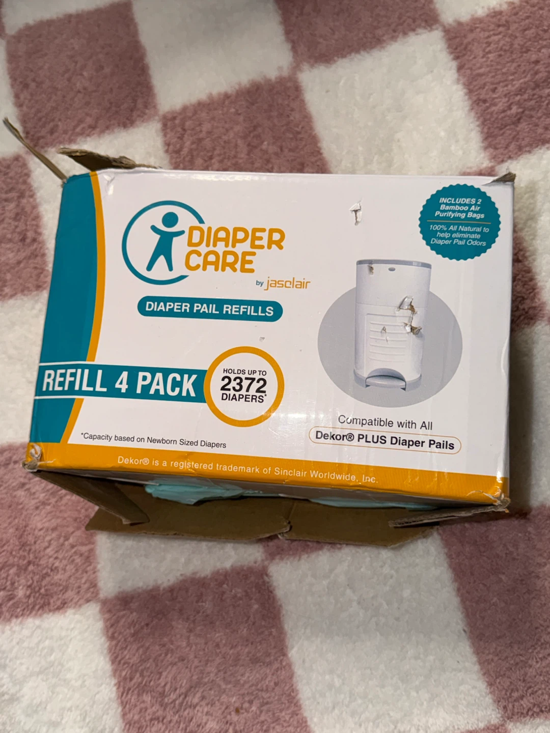 Dekor Diaper Pail with Refill Pack - photo 3
