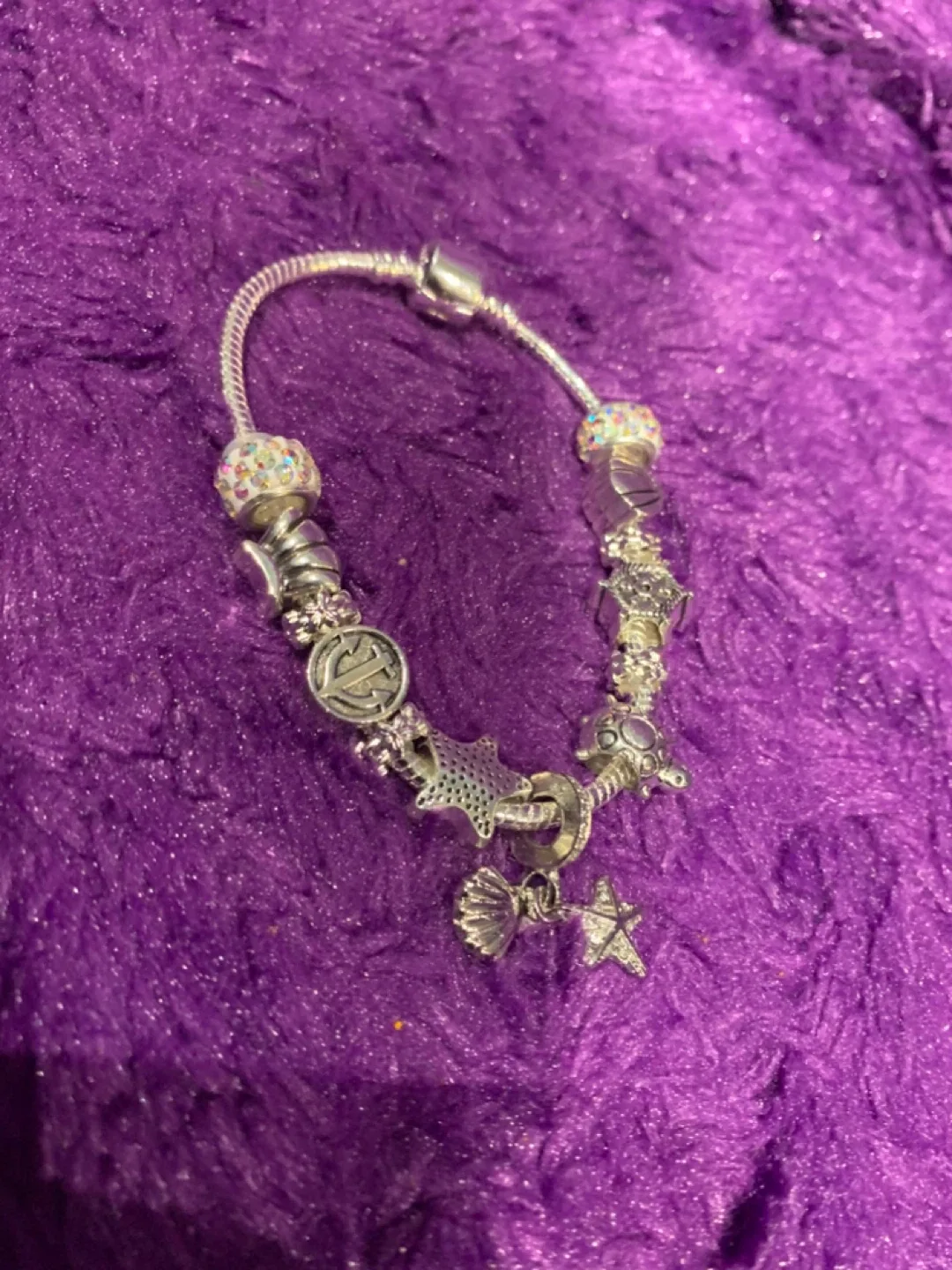 Silver Plated  Charms with S925  Bracelet