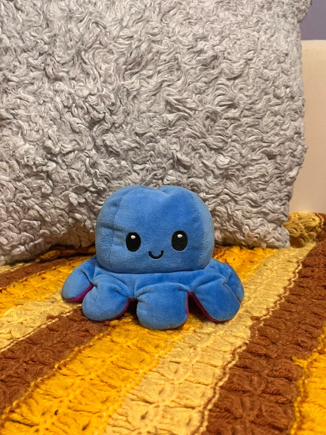 Reversible Octopus Plush - Blue/Purple
