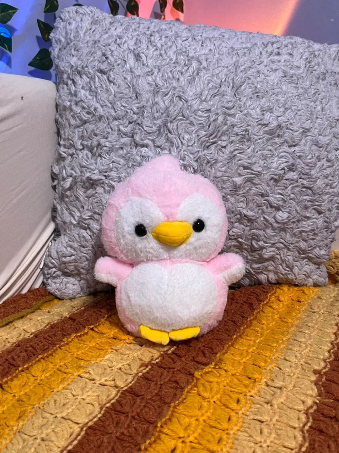 Pink Plush Penguin Toy