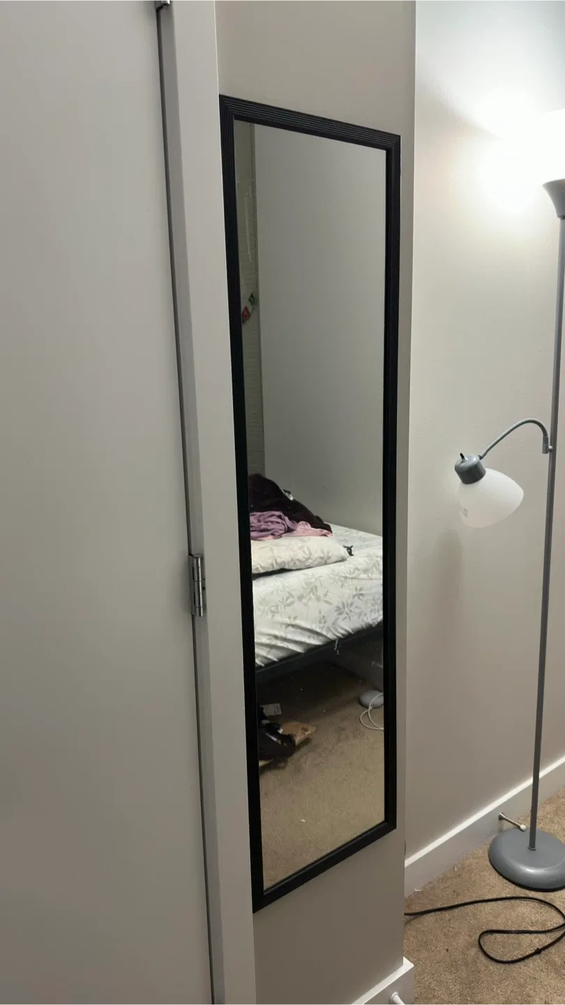 Walmart Mirror with Black Frame