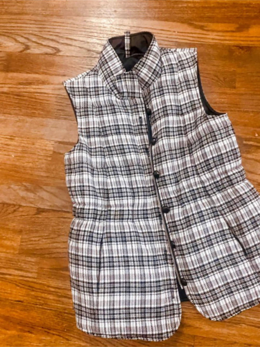 Plaid Sleeveless Vest