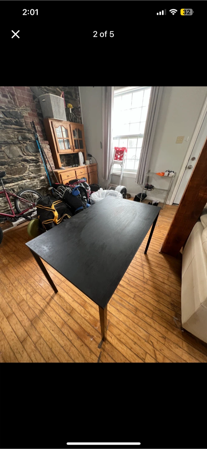 Dining Table and Chairs Set - Dark Wood - photo 2