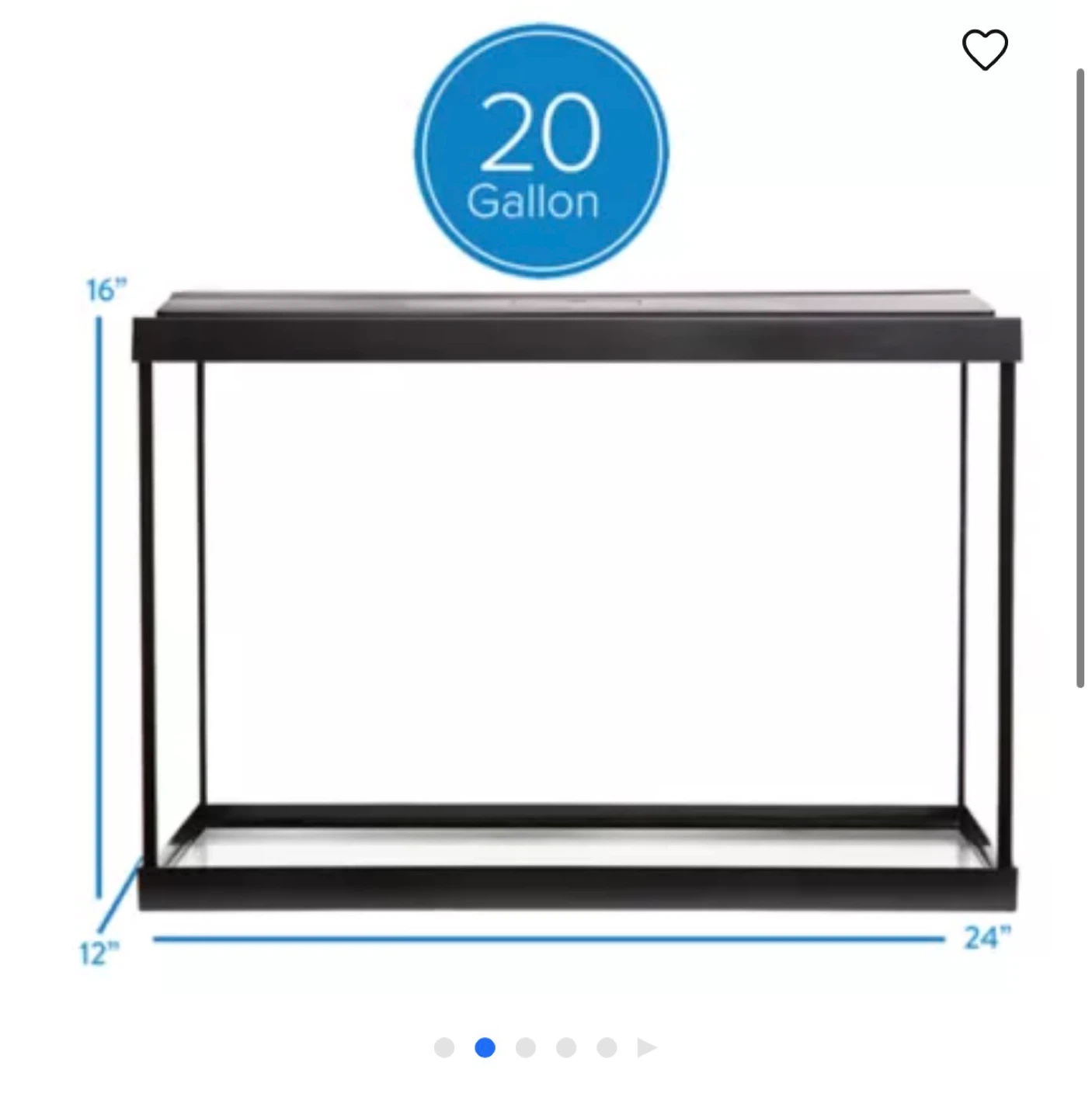 20 Gallon Fish Tank with Stand - photo 3