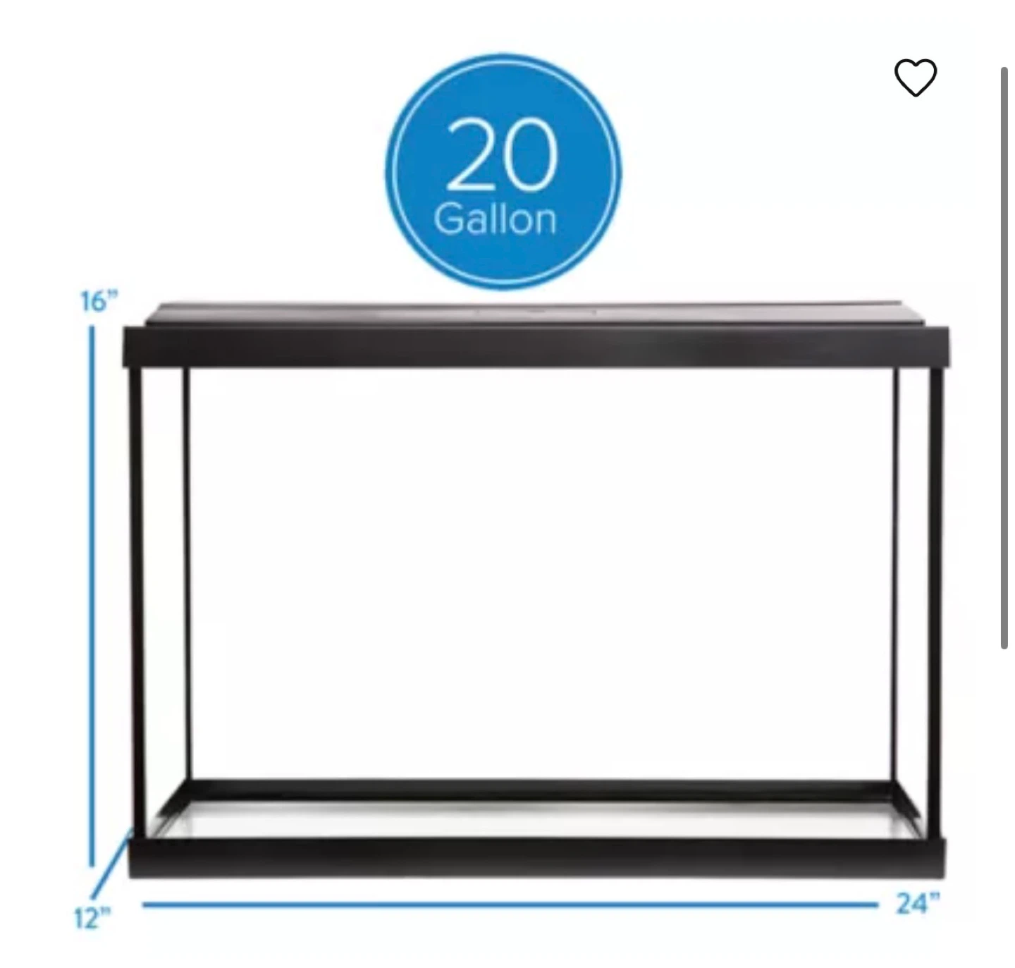 20 Gallon Fish Tank with Stand - photo 2