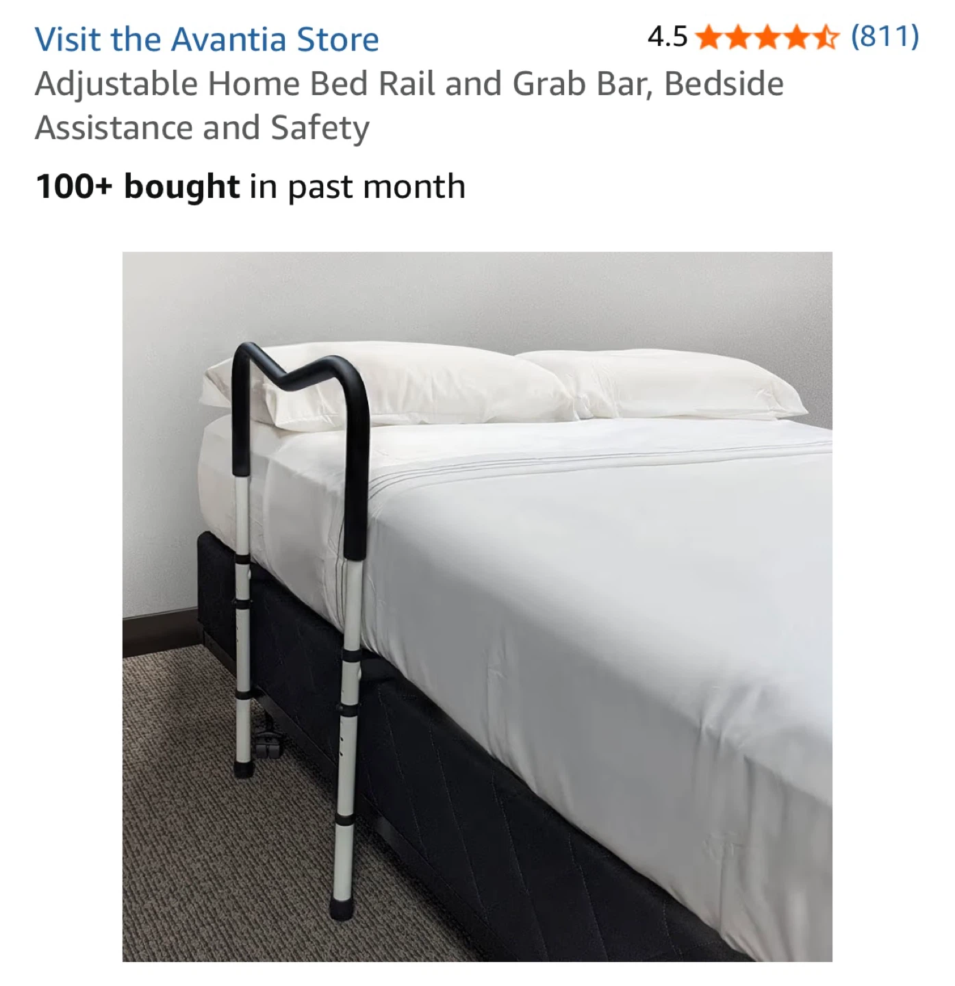 Avantia Adjustable Bedside Safety Rail - photo 3