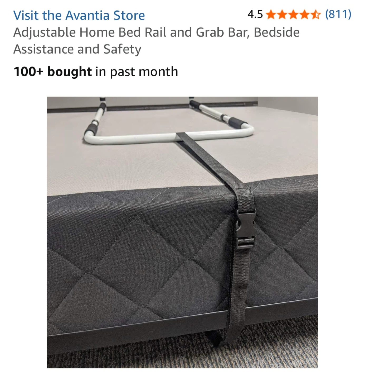 Avantia Adjustable Bedside Safety Rail - photo 5