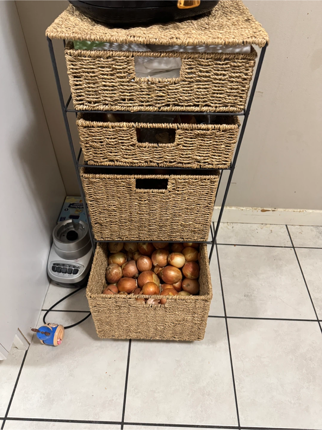 Wicker Basket Drawer Storage Unit - photo 2