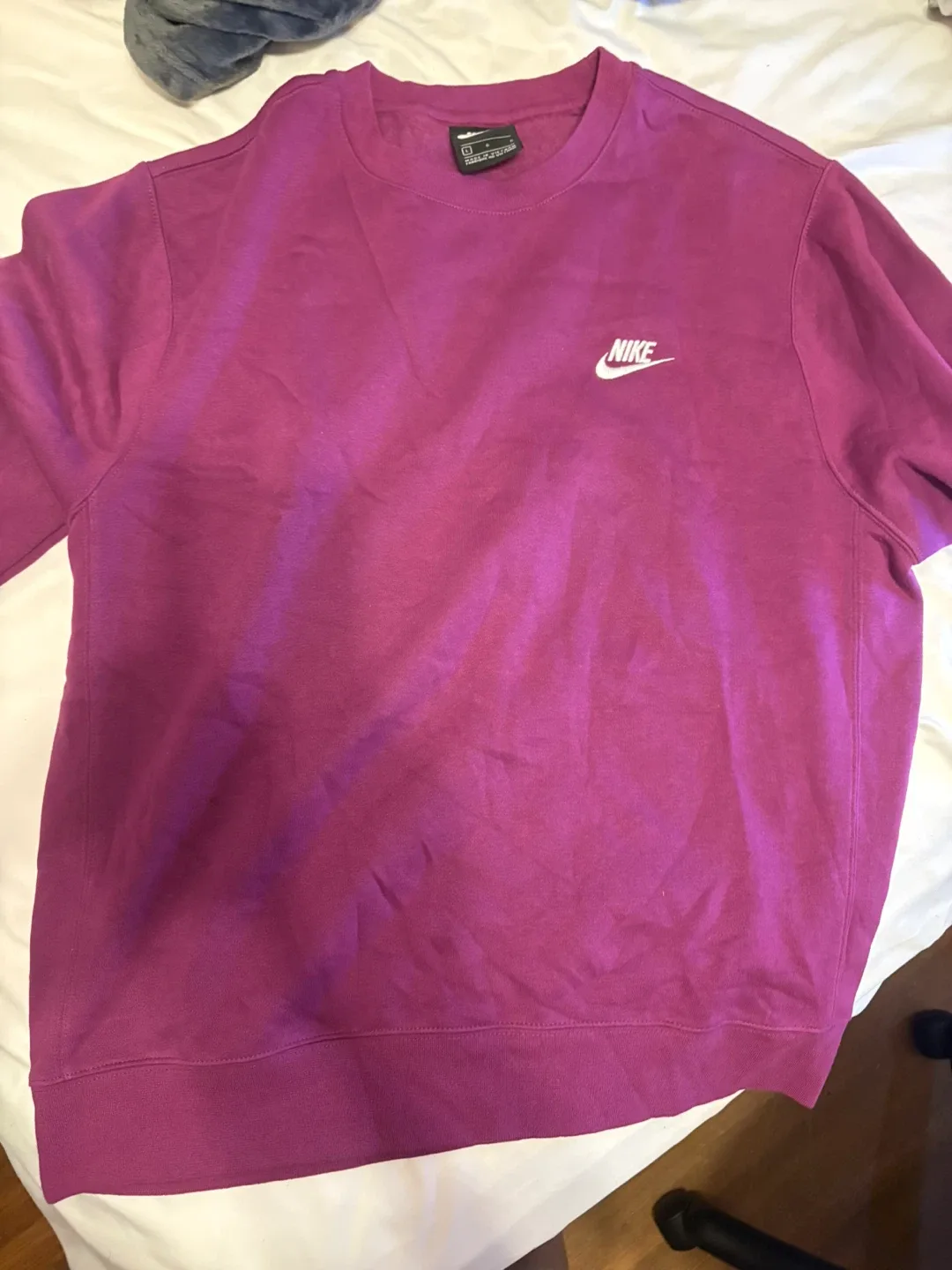 Nike Purple Crewneck Sweatshirt - Size L