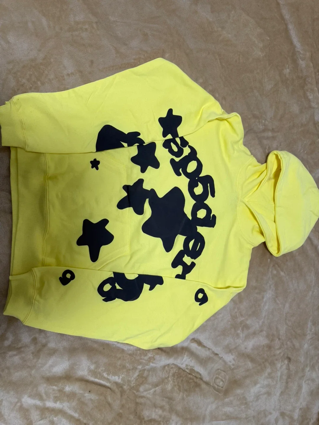 Sp5der Yellow Hoodie - Size M