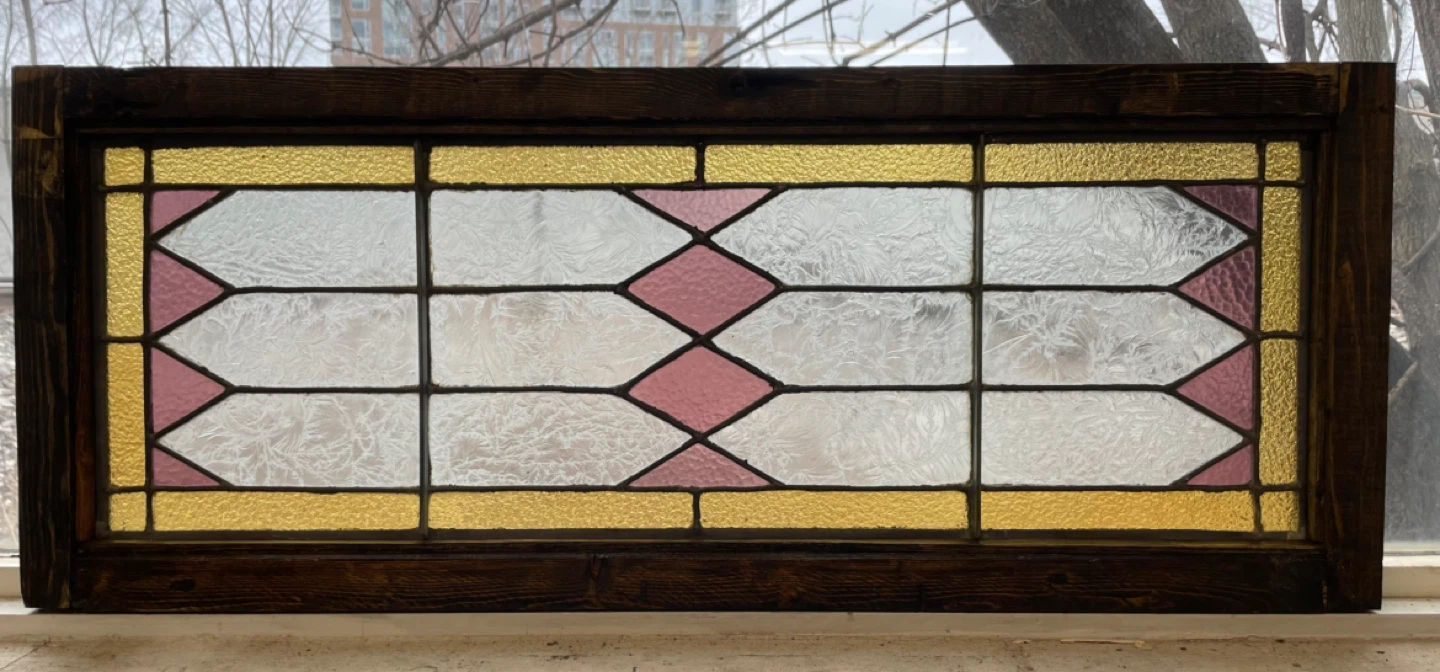 Antique Stained Glass Window Panels - photo 2