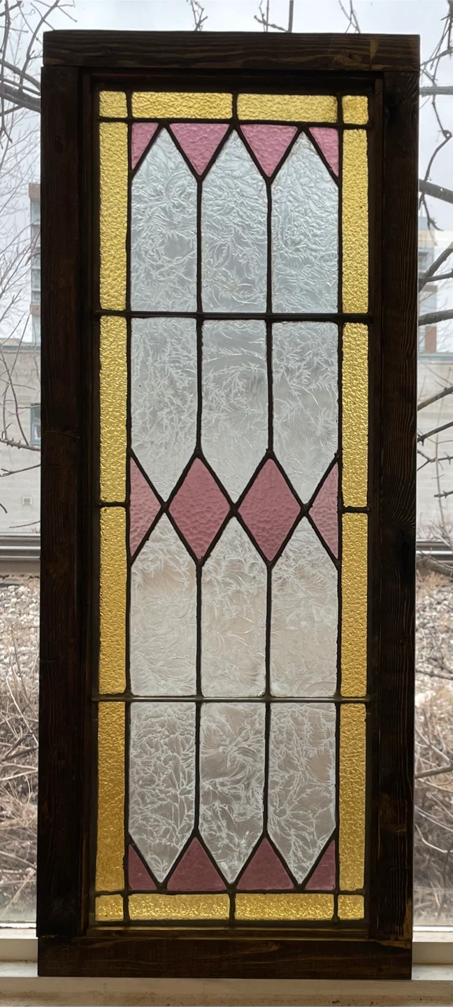 Antique Stained Glass Window Panels