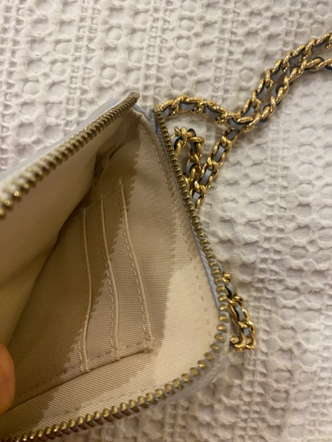 Tory Burch Quilted Leather Phone Crossbody - Blue image indicator(2)