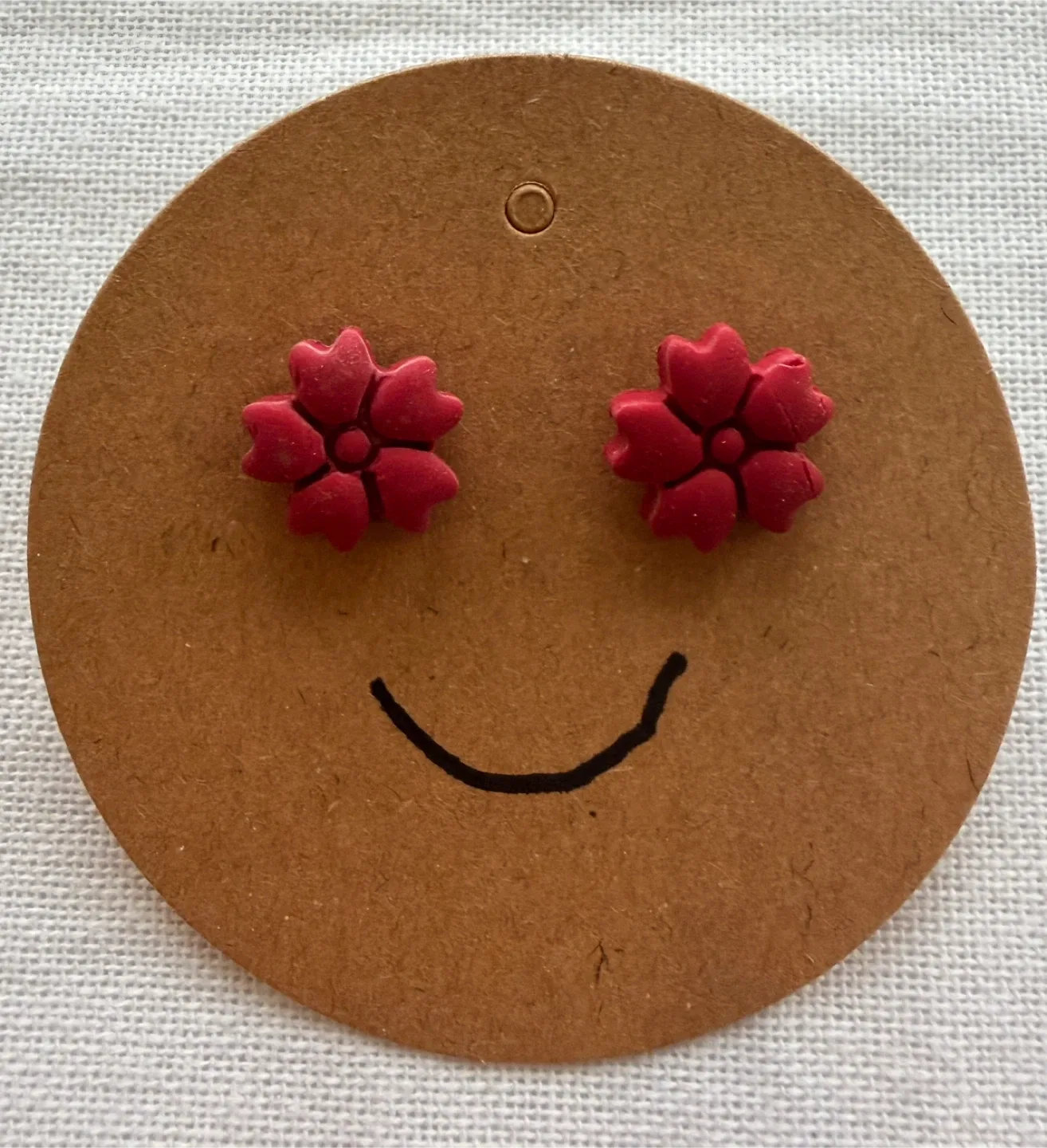 Handmade clay Stud Earrings - Assorted Styles