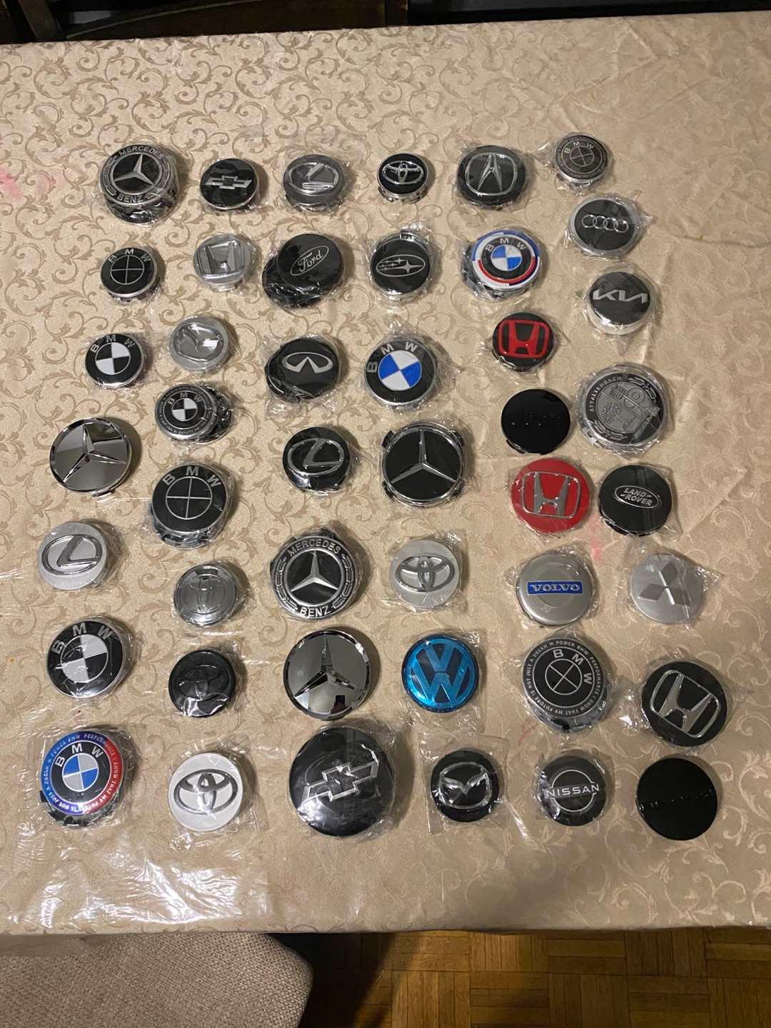 Assorted Car Wheel Center Caps - Various Brands - photo 3