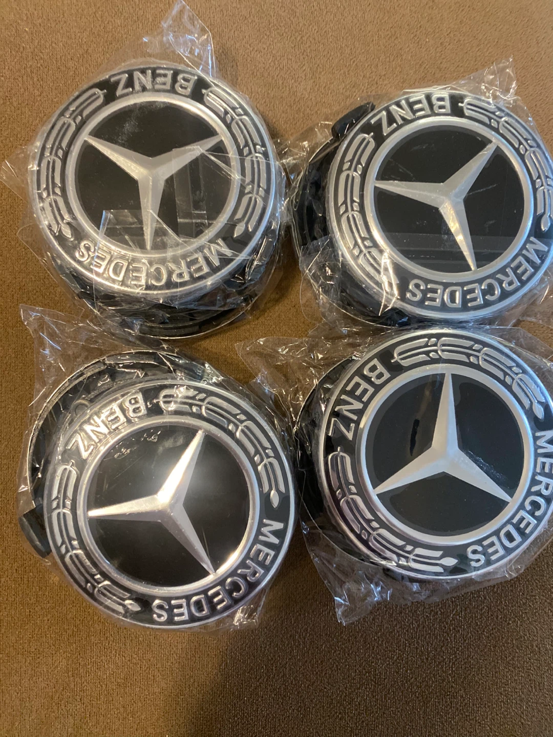 New Mercedes Benz Wheel Center Caps (Set of 4) - photo 2