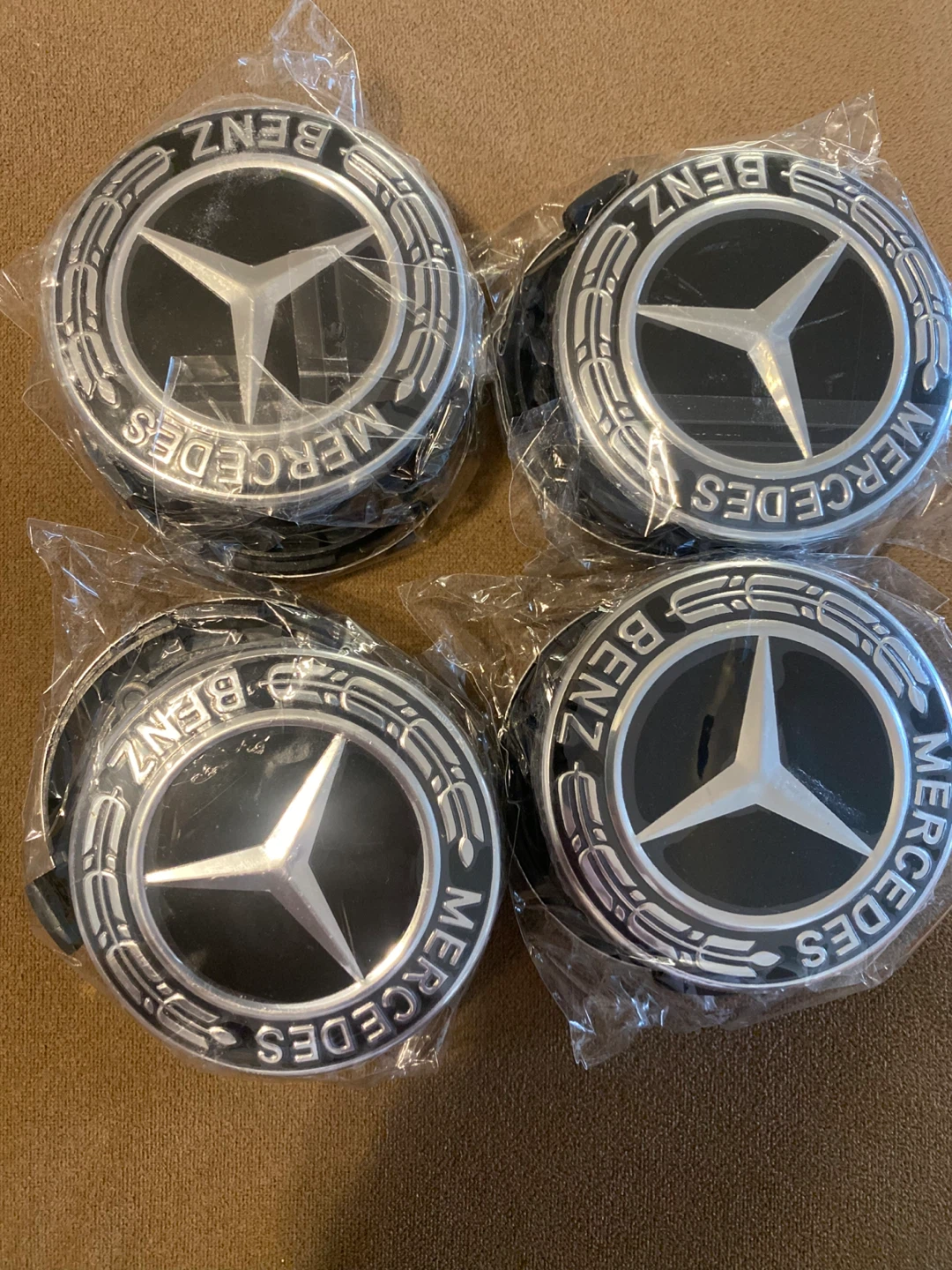 New Mercedes Benz Wheel Center Caps (Set of 4)