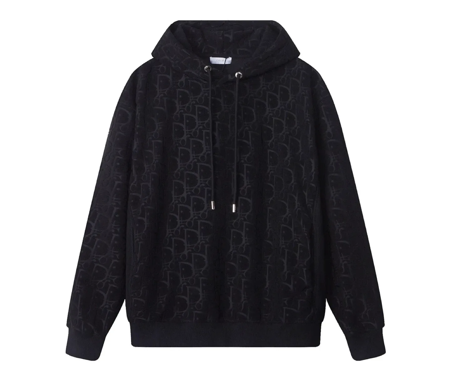 Dior Black All Over Logo Hoodie All Sizes