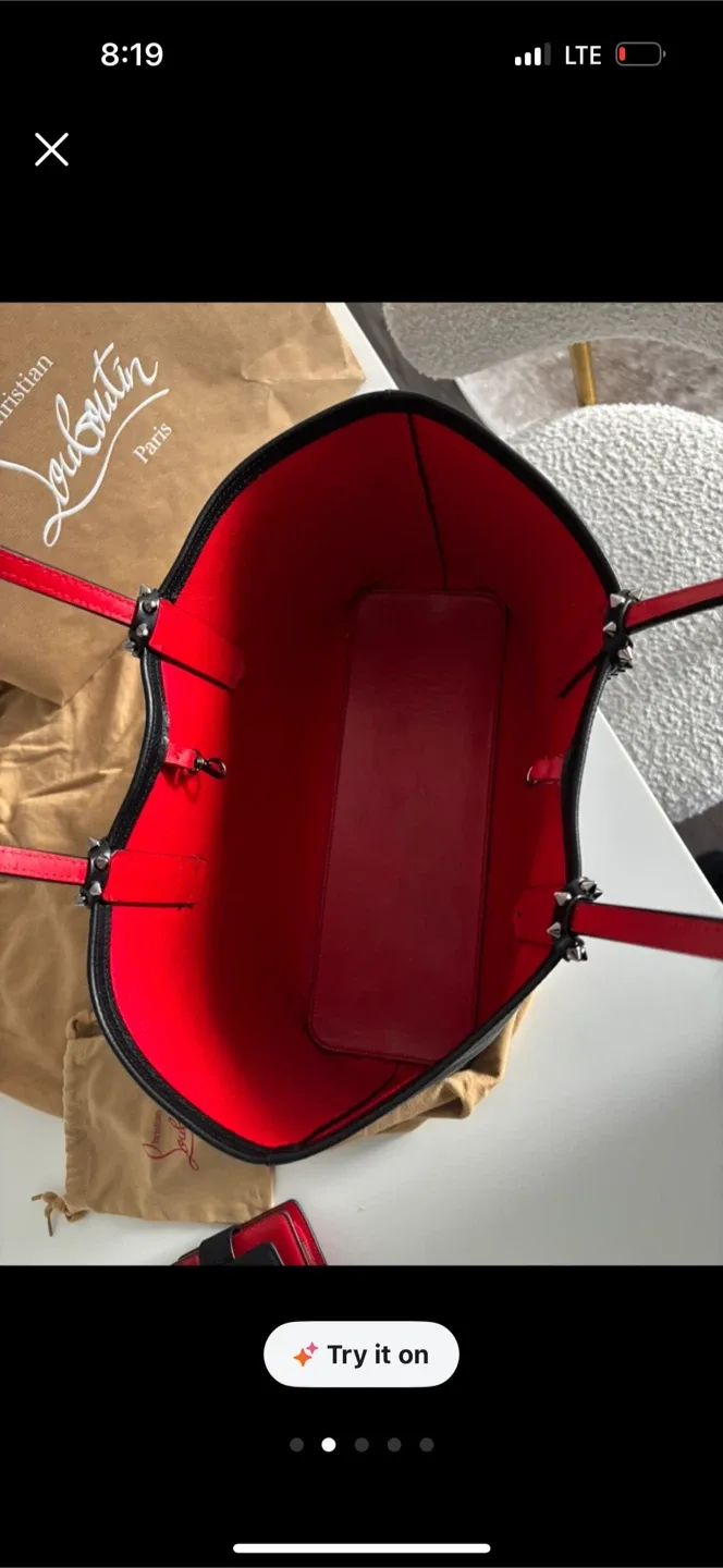 Christian Louboutin Cabata Small Calf Empire CM53 Black image indicator(3)