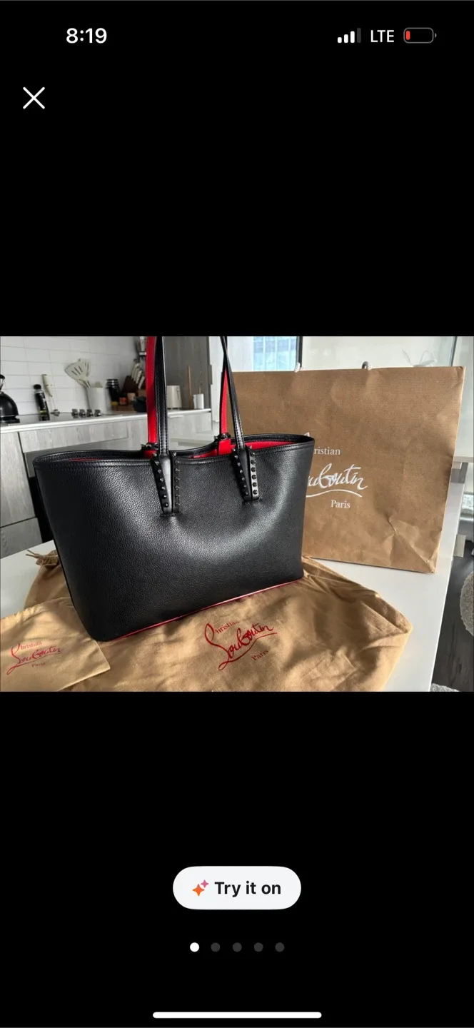 Christian Louboutin Cabata Small Calf Empire CM53 Black
