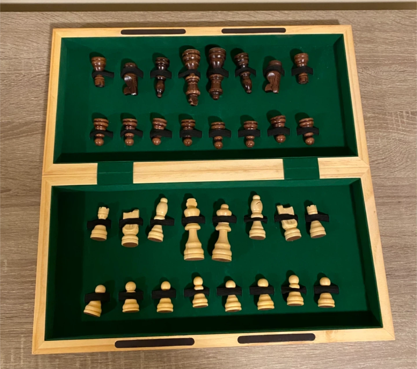 Large Foldable Wooden Chess Set - photo 2