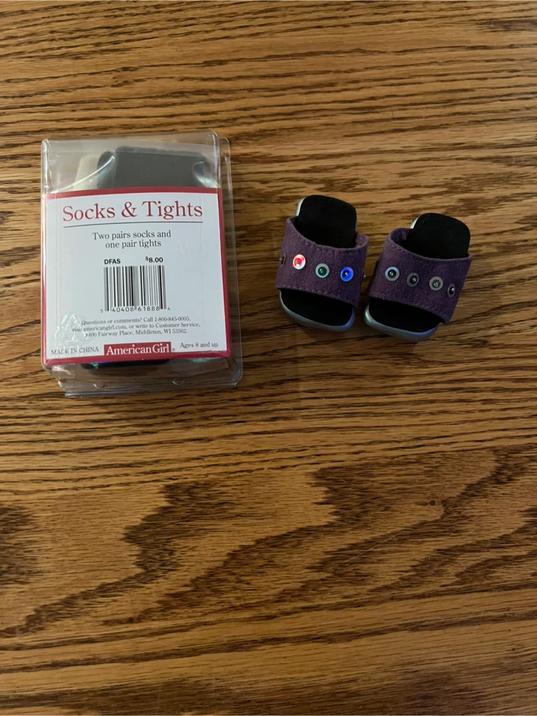 American Girl doll accessory, socks, tights & Platform slides