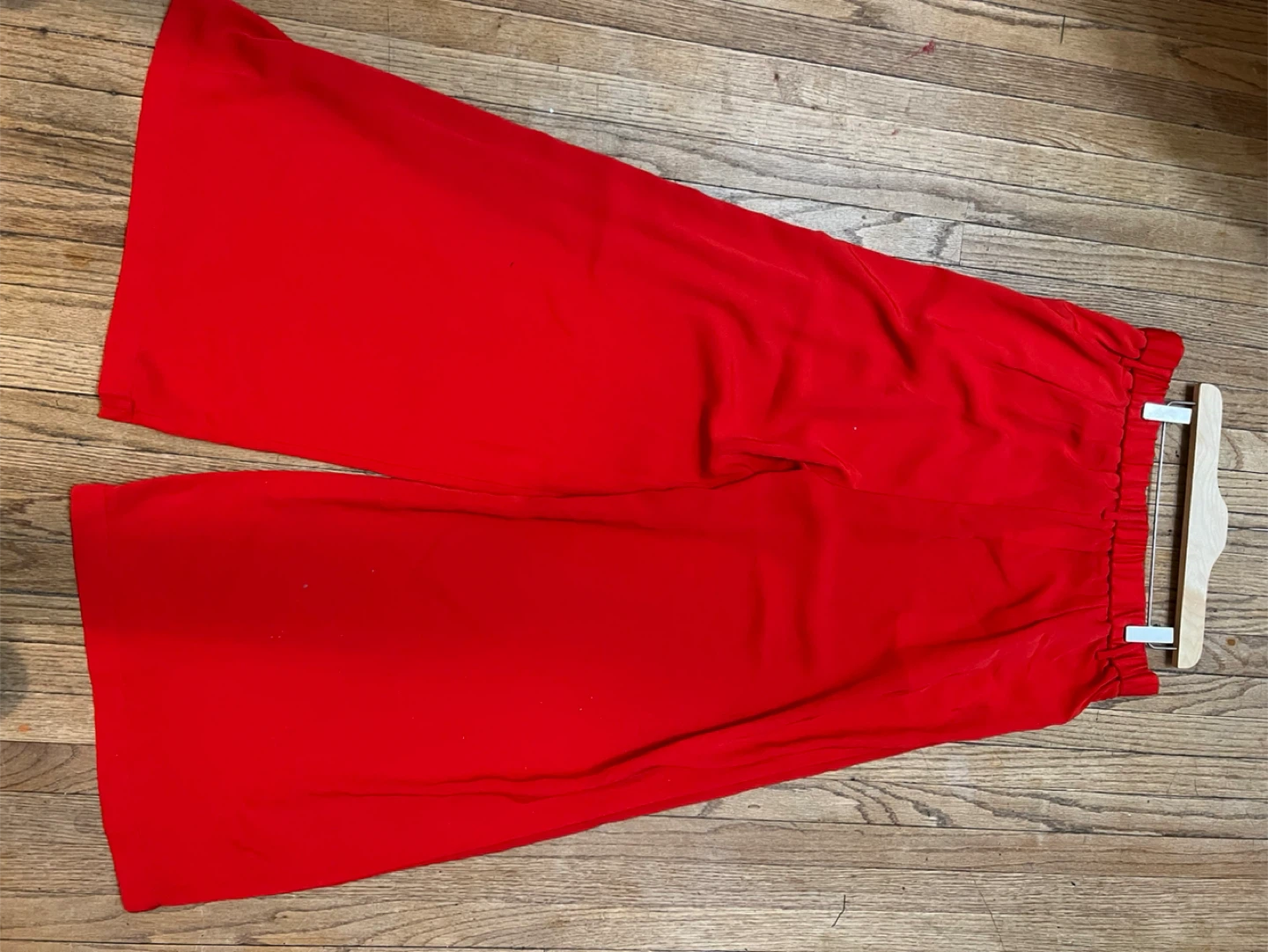 Red Wide Leg Palazzo Pants - New - photo 2