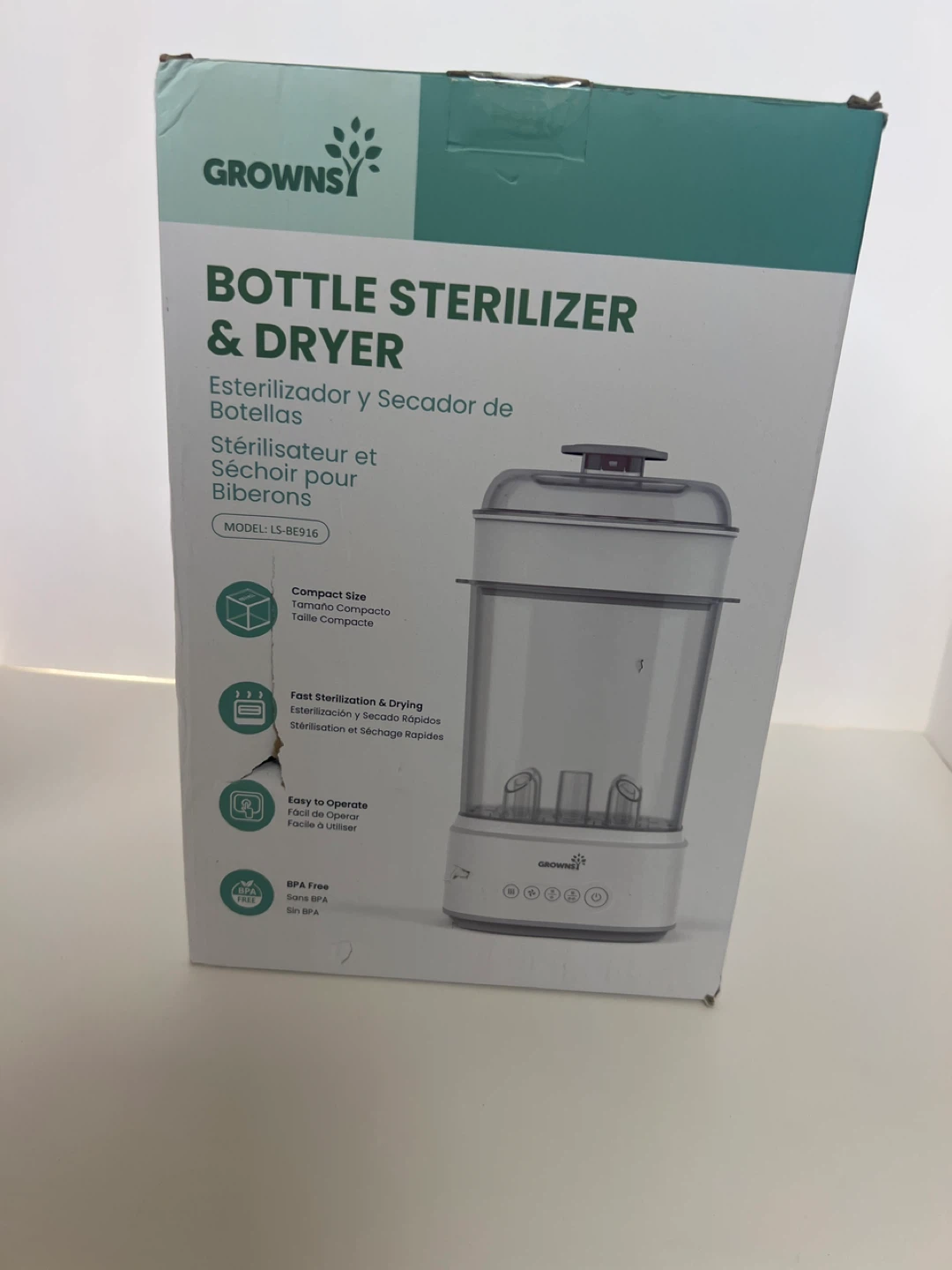 Grownsy Bottle Sterilizer & Dryer (Model LS-BE916)