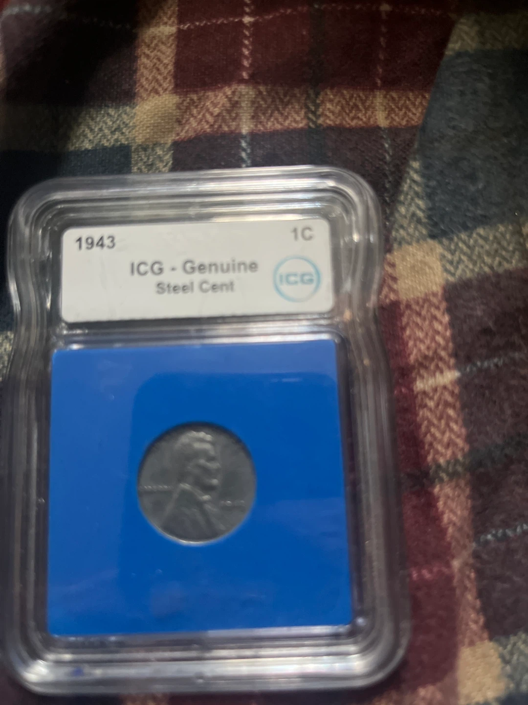 1943 ICG Genuine Steel Cent