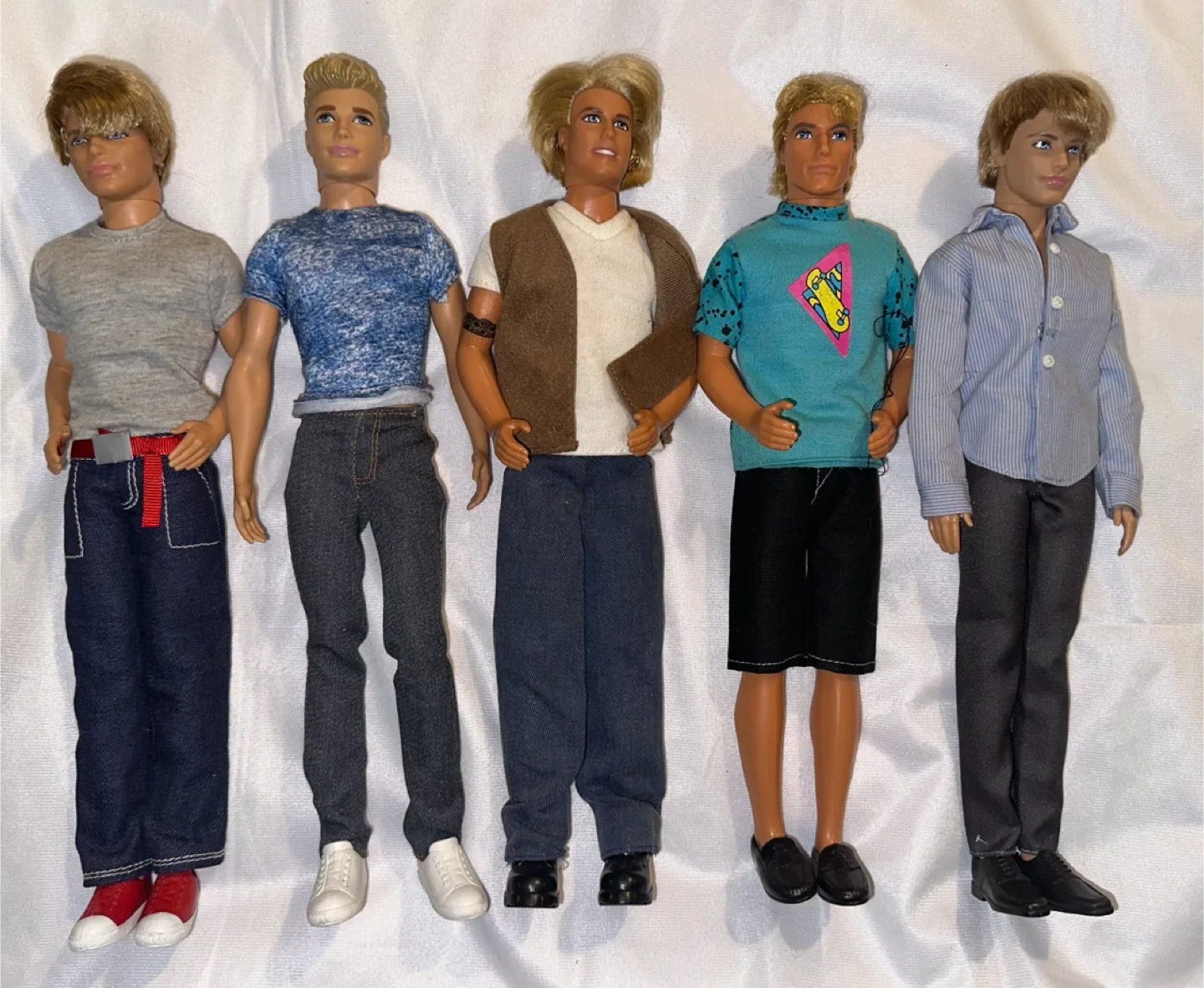 Mattel Barbie Ken dolls lot of 5