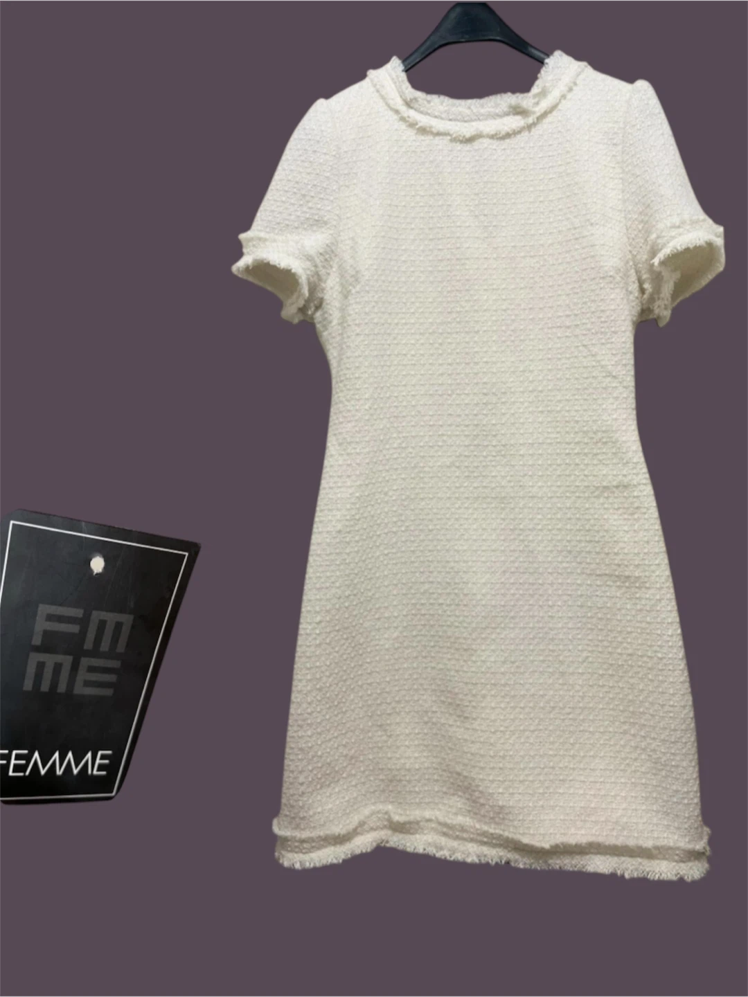 Femme Ivory Tweed Dress - from TD core