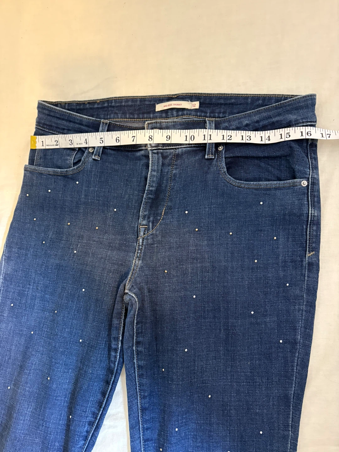 Levi's Mid Rise Skinny Jeans - Size 12 - photo 3