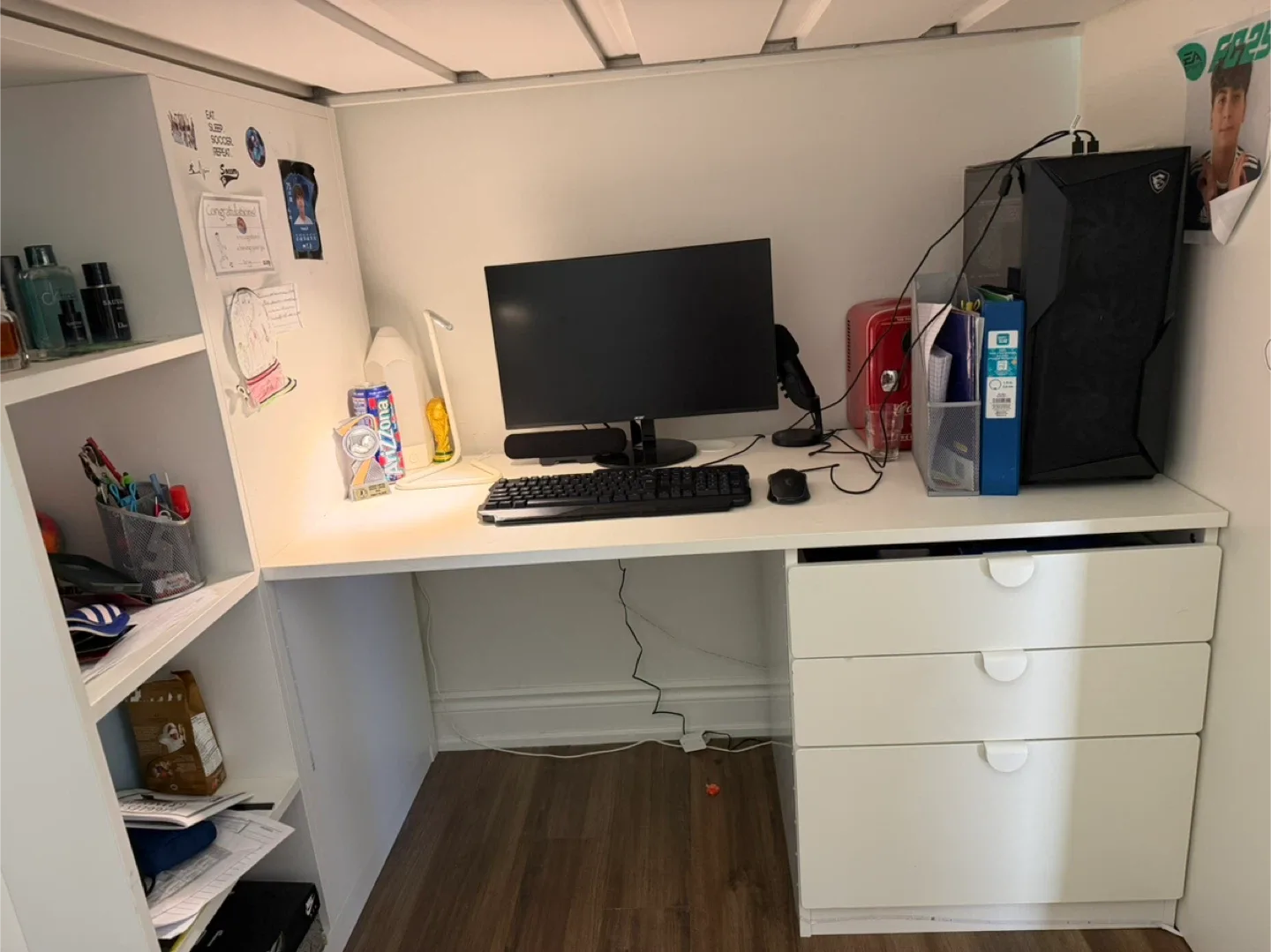 IKEA Småstad Loft Bed Combo - White image indicator(7)