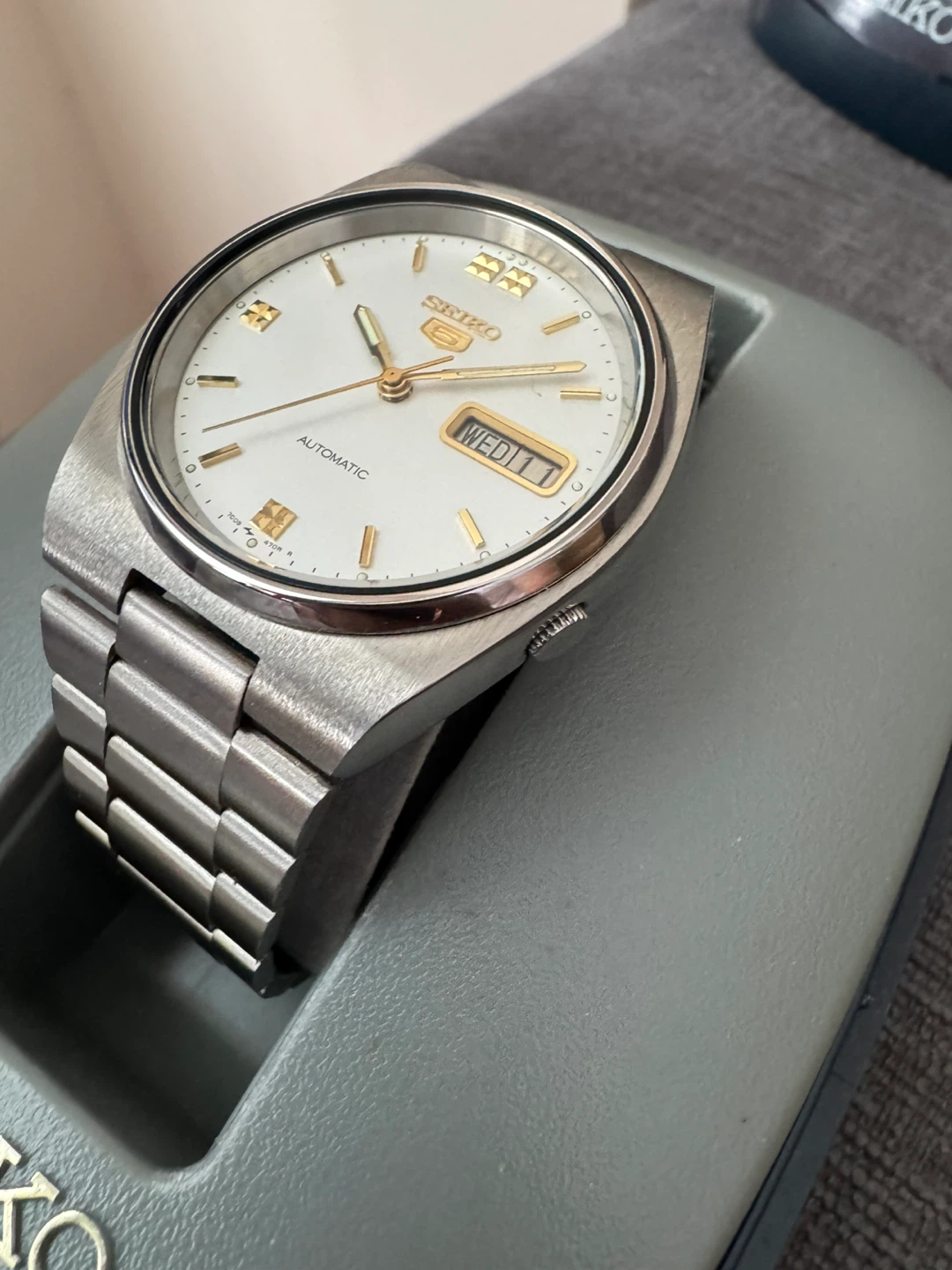 Seiko 5 Vintage 37mm Automatic Watch SCWL47 7009-3130 - photo 4