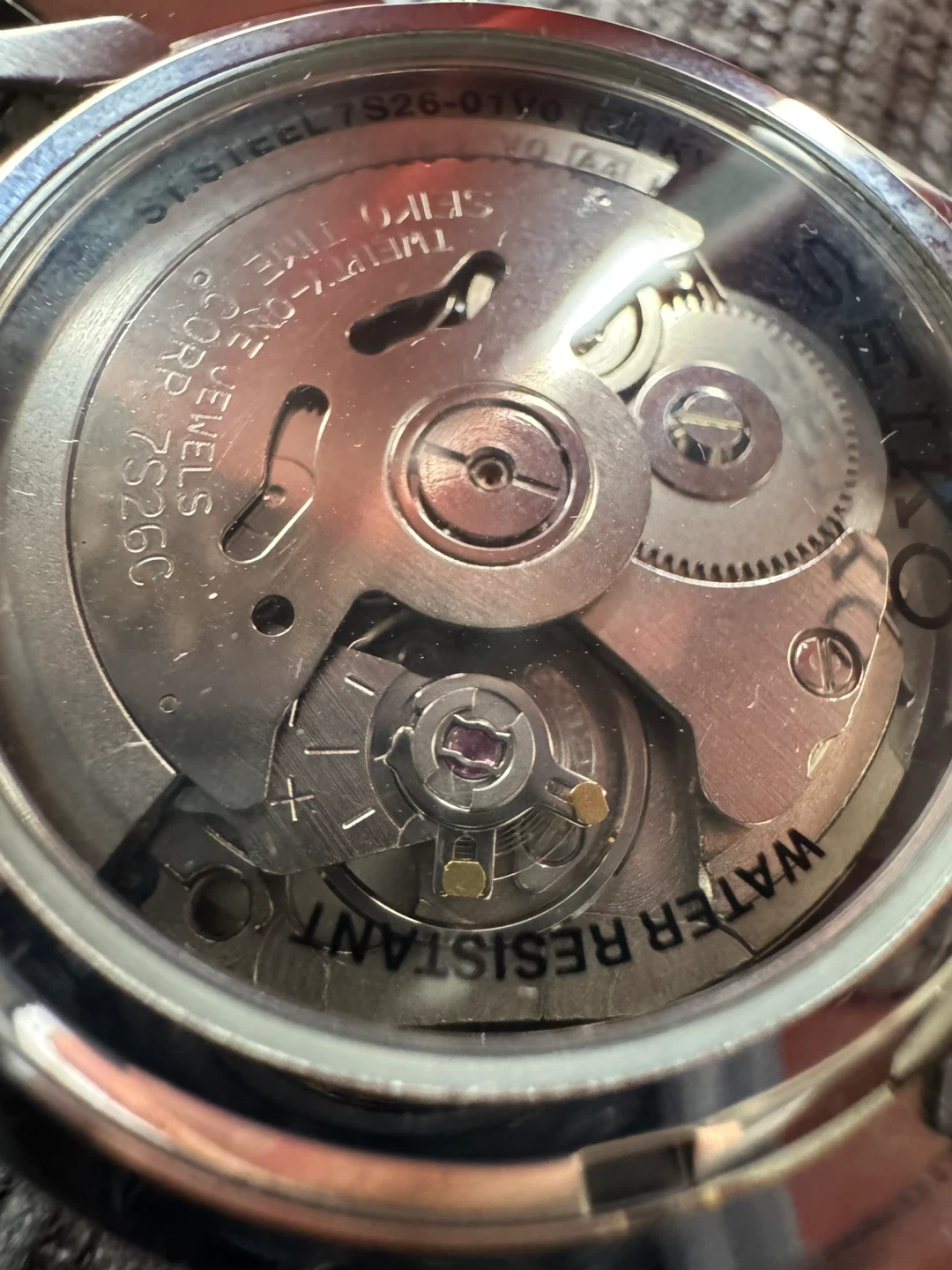 Seiko 5 SNK355 37mm Silver Automatic Watch 7S26-01V0 - photo 3
