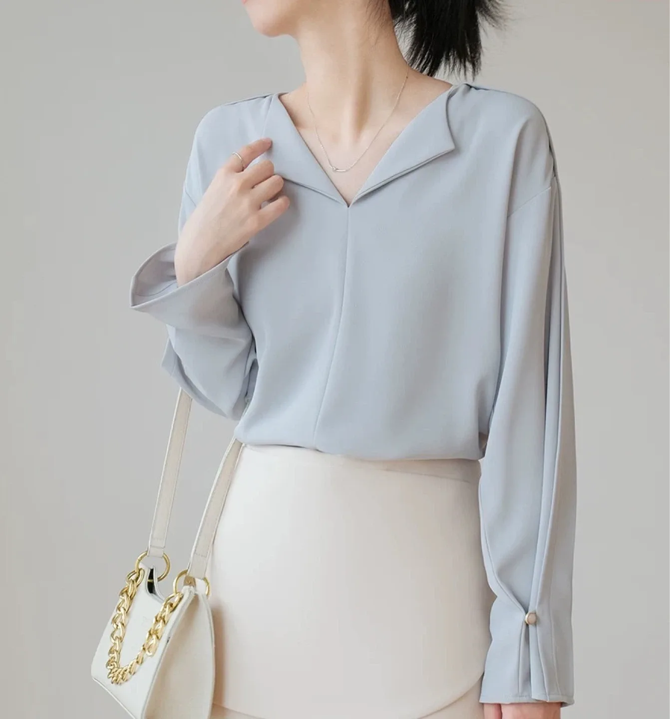 Light Blue Blouse