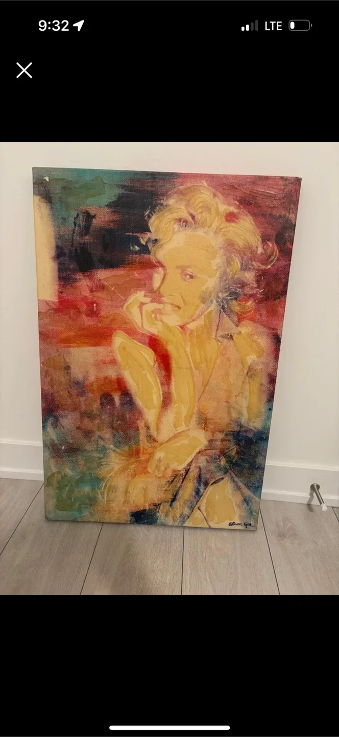Marilyn Monroe Abstract Portrait Painting