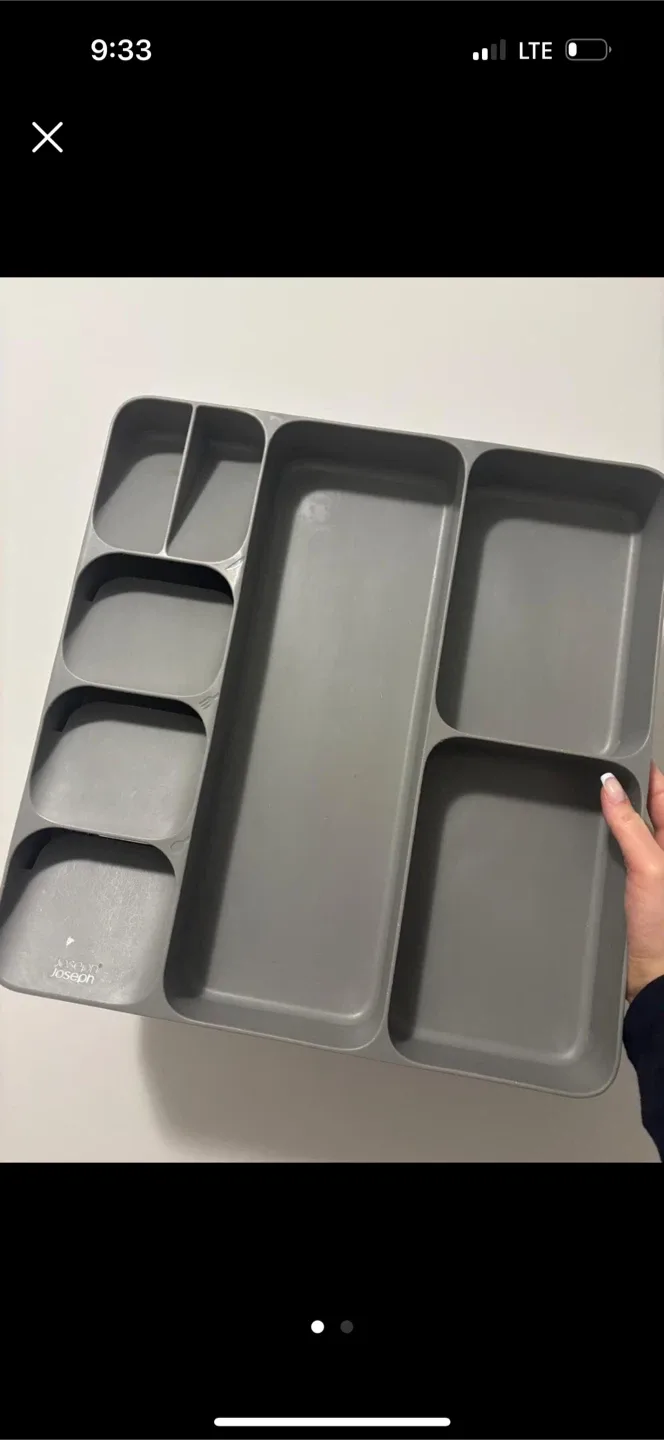 Joseph Joseph DrawerStore Grey Cutlery Organizer