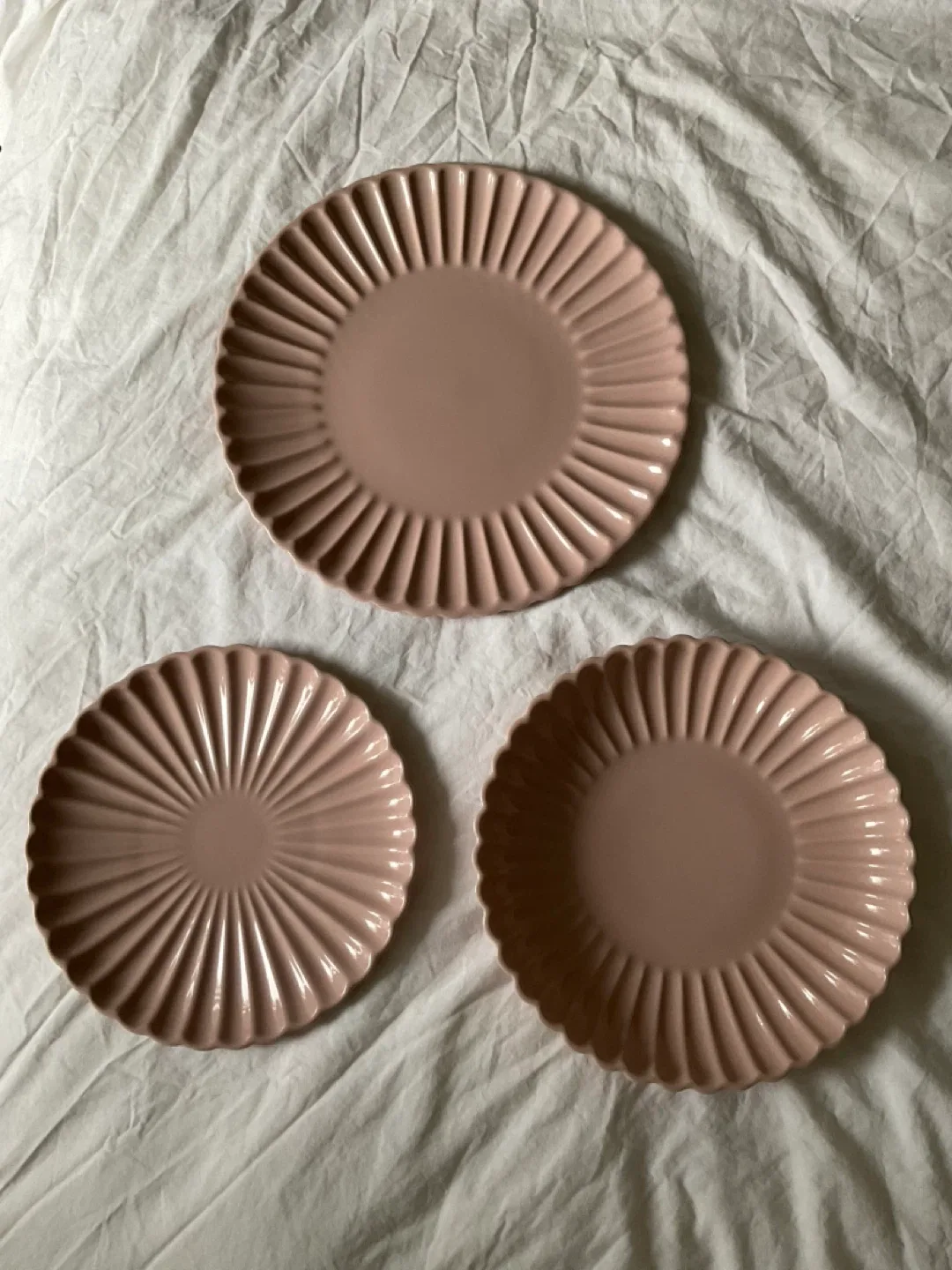 H&M Home Pink Plates (Set of 3)